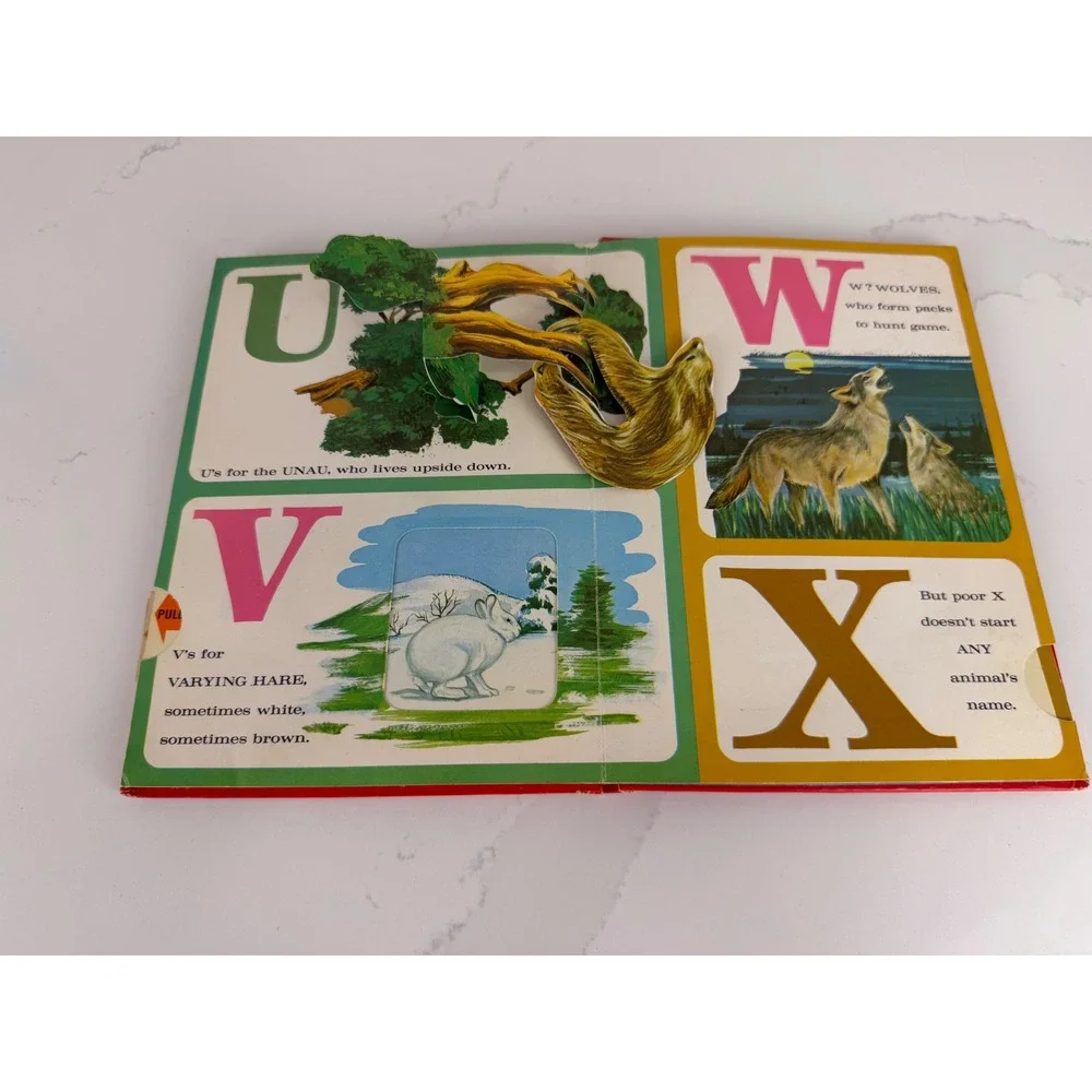 Norcross Animal-Alphabet Pop-Up Book 1967 vtg Akihito Shirakawa Hardcover ABC